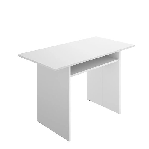 MIRAKEMUEBLE Table console extensible Taly blanc Blanc