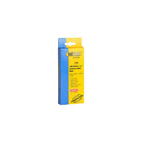 Boîte de 1000 clous en acier inoxydable type 180 L. 30 mm - TA-1067 - Tacwise