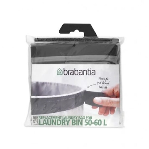 Brabantia Sac à linge de remplacement pour corbeille à linge 50-60L - Grey