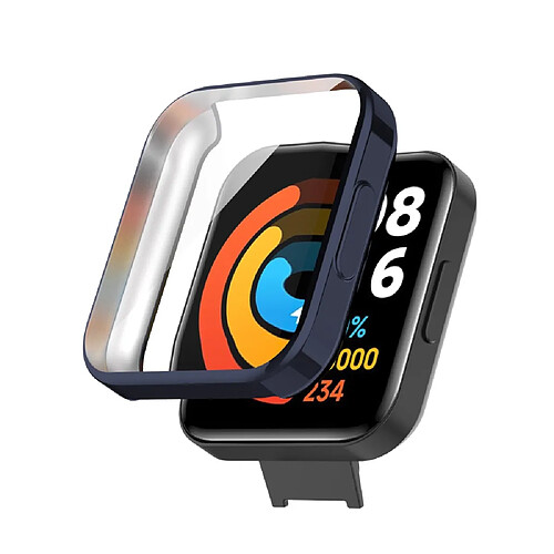 Coque en TPU anti-scratch, électroplaqué, bleu nuit pour votre Xiaomi Redmi Watch2/Redmi Horloge 2