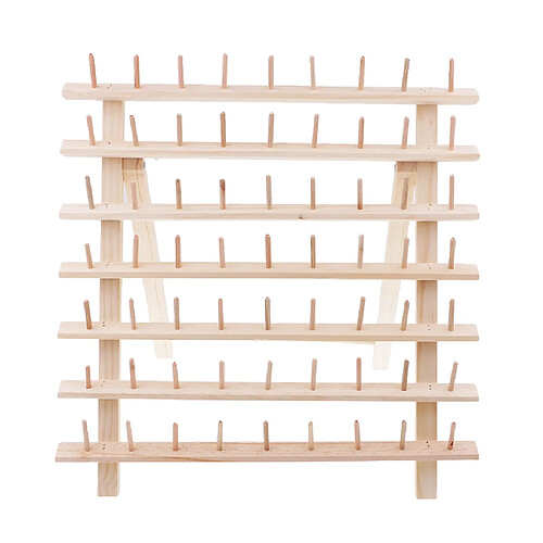 support de fil à coudre et à broder en bois 63-support de stockage de bobine pliable