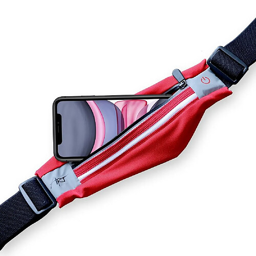 Ozzzo sport belt avec coque and light art aps-01r red