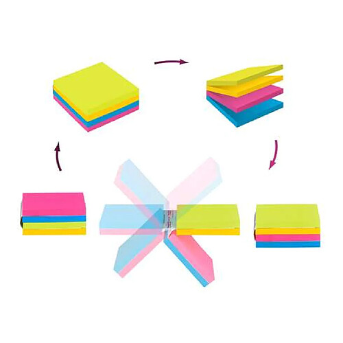 Bloc cube repositionnable Easy Select Post-it® 76 x 76 mm - bloc de 300 feuilles