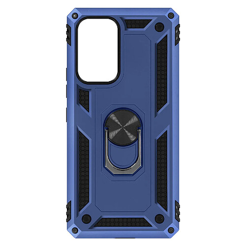 Avizar Coque Galaxy A53 5G Hybride Antichoc Bague de maintien Support Vidéo bleu nuit