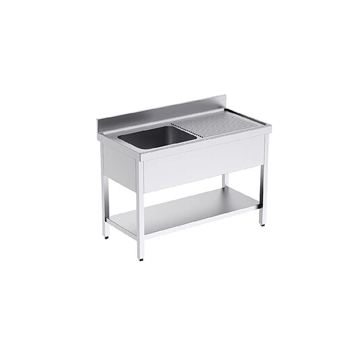 Plonge Inox Professionnelle avec Egouttoir et Etagère Gamme 700 - Distform