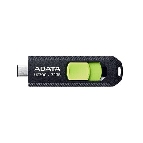 ADATA FLASHDRIVE UC300 32GB USB 3.2 BLACK&GREEN