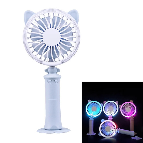 Wewoo Ventilateur USB de nuit torsadée Sunshine avec rotation à 180 degrés & vitesse du vent 2 bleu