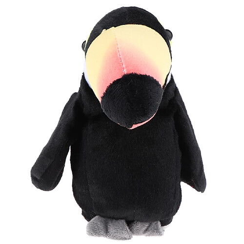 Peluche Peluche Bande Dessinée Parler Perroquet Parlant Jouet Enfants Enfants Cadeau Noir