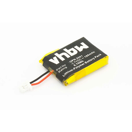 vhbw Batterie Li-polymère 190mAh (3,7V) collecteur de données du scanner Opticon OPN-2001, OPN-2002, OPN-2003, OPN-2004, OPN-2005, OPN-2006, OPN-2001.