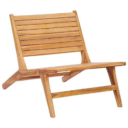 vidaXL Chaise de jardin Bois de teck solide