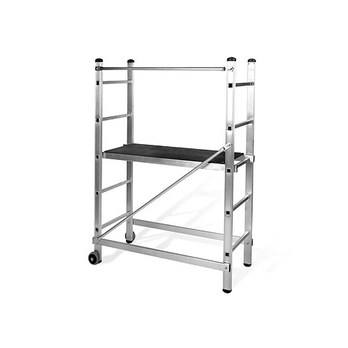 Vito Pro-Power Echafaudage Aluminium VITO Multi usages Hauteur de travail 3 m Plateau 110 x 40 cm