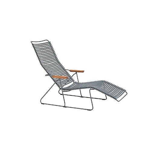 Houe Chaise longue Click Sunlounger - gris foncé