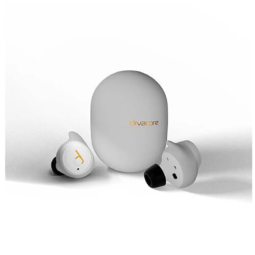 Ecouteurs sans fil Bluetooth Divacore AntiPods 2 avec réduction de bruit Blanc