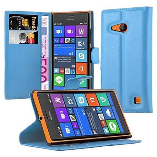 Cadorabo Coque Nokia Lumia 730 Etui en Bleu