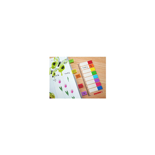 Kores Marque pages - film, 12 x 45 mm, 8 x 15 feuilles ()