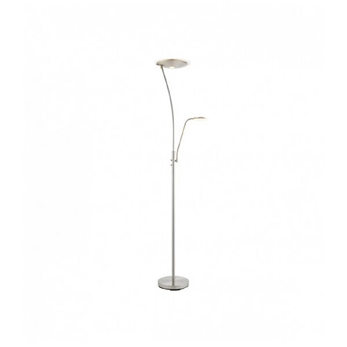 Endon Lampadaire Alassio avec liseuse, chrome satiné et plastique