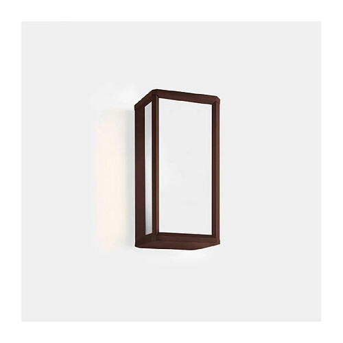 Leds C4 Lanterne de jardin Skat Polycarbonate,aluminium blanc,marron 1 ampoule 20cm