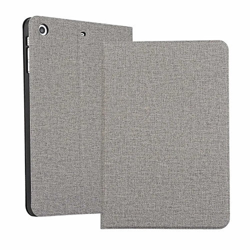 Wewoo Smart Cover Étui en cuir solide pour iPad Mini 1 / 2 / 3texture horizontaleavec étrier de ceinture de nuit gris