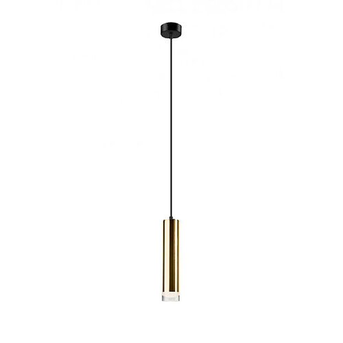 Lumière Suspension design Diego Verre,métal Or 1 ampoule 100cm