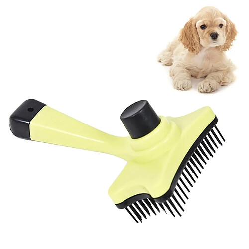 Wewoo Pour Animal de compagnie Brushes vert Elite multifonctionnel en plastique toilettage peigne Cut Tangles outil Pet