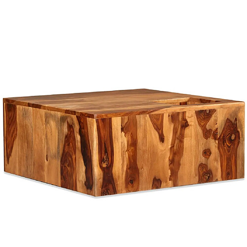 vidaXL Table basse Bois massif 70x70x30 cm