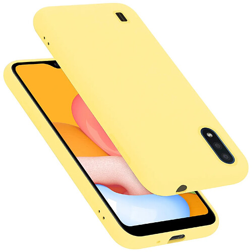 Cadorabo Coque Samsung Galaxy A01 Etui en Jaune