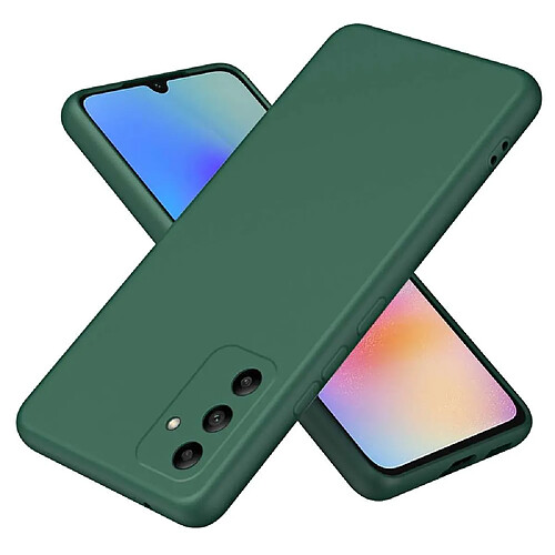 Htdmobiles Coque pour Samsung Galaxy A05s - housse etui silicone gel fine + verre trempe - VERT