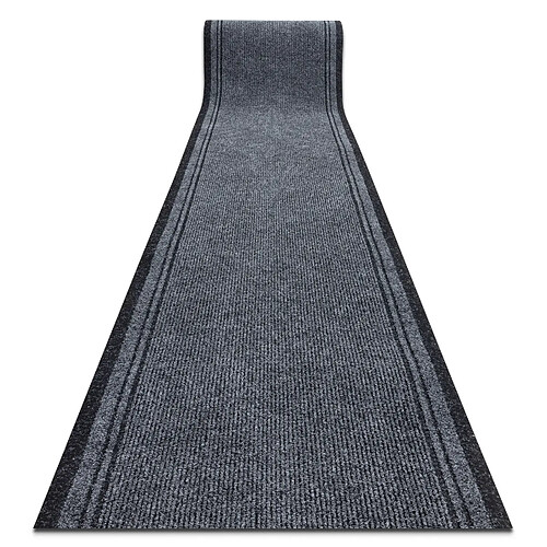 RUGSX PAILLASSON TAPIS DE COULOIR ANTIDÉRAPANT MALAGA gris 2107 100 cm 100x1000 cm