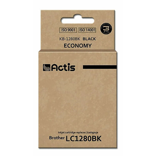 Actis KB-1280BK cartouche d'encre 1 pièce(s) Compatible Rendement standard Noir