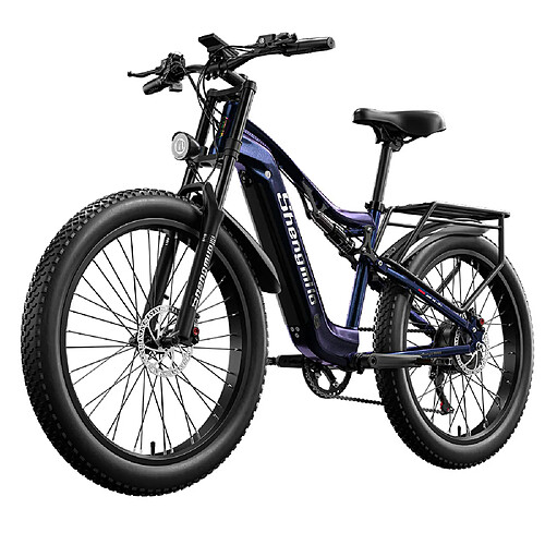 Vélo électrique Shengmilo MX03 2000W Double moteur 48V 17.5Ah Batterie Samsung Vitesse de pointe 45km/h Gros pneu VTT E-Bike