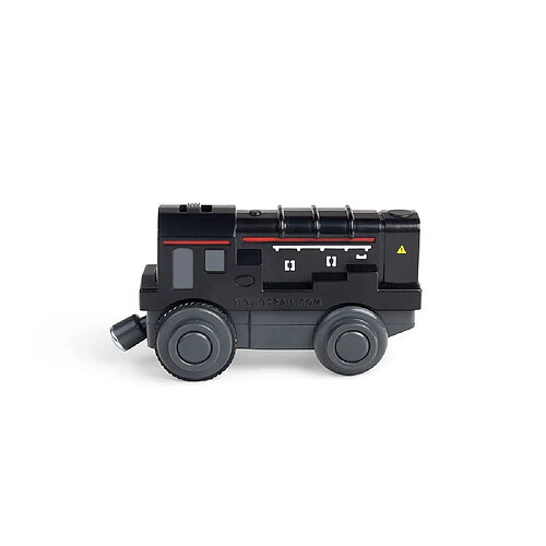 Bigjigs Toys Train noir de batterie pour piste en bois