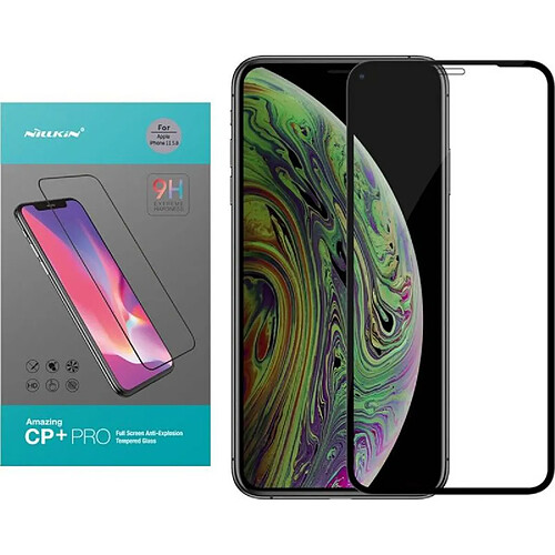 Alive Records Nillkin H+ Pro - Protecteur D'écran Compatible avec iPhone 11 Verre Trempé Dureté 9H Très Mince 2.5D Bords Arrondis Première Qualité Couverture Complète