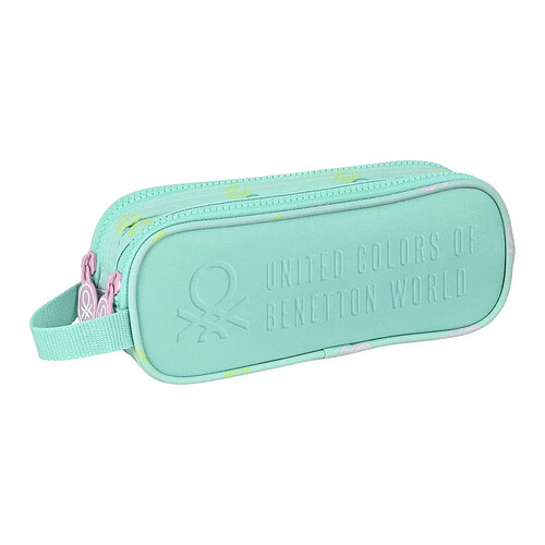 Trousse d'écolier Benetton World Menthe (21 x 8 x 6 cm)