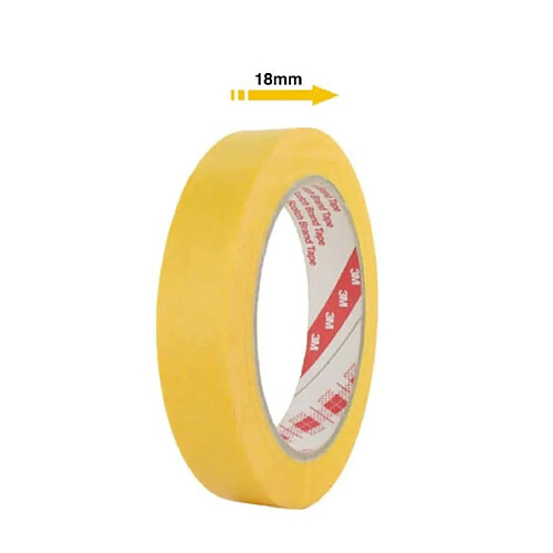 Ruban de masquage 3M 244 18mm x 50m jaune