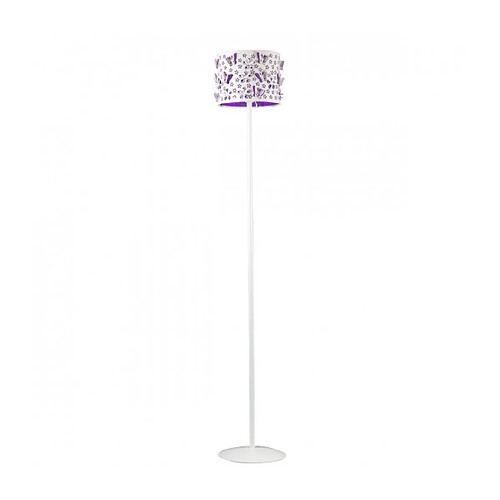 Lumière Lampadaire TITILLA Métal Blanc,Violet