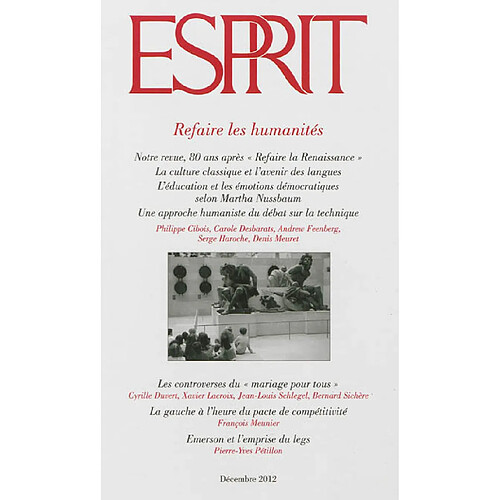 Esprit, n° 390. Refaire les humanités · Occasion