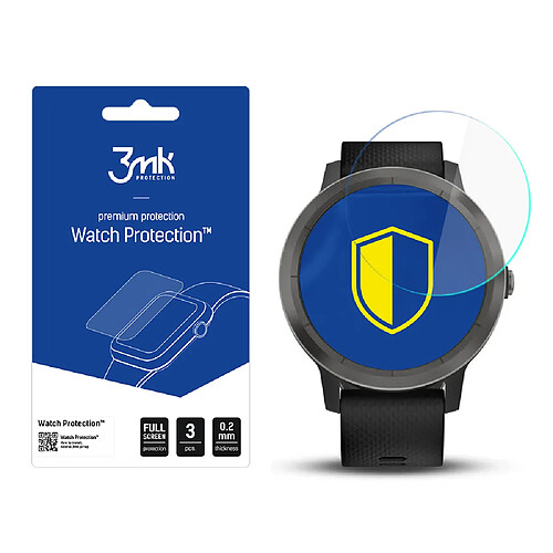 Max Protection Garmin Vivoactive 3 - 3mk Watch Protection v. FlexibleGlass Lite