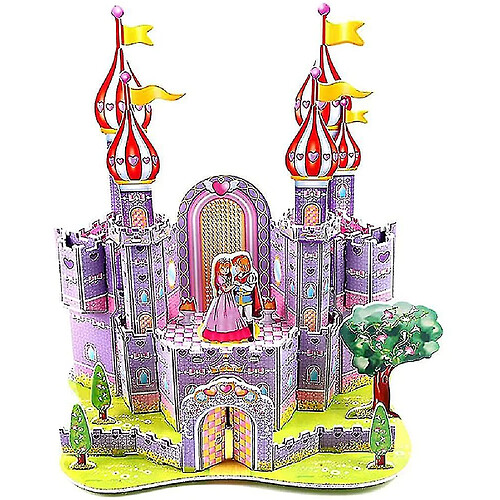 Universal 3d papier puzzle château bricolage jouet éducatif