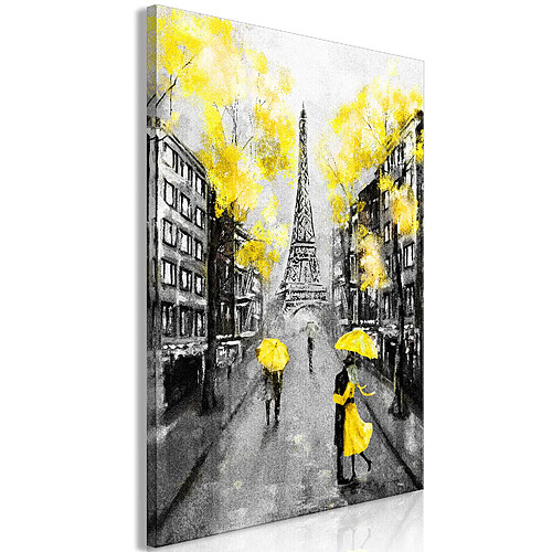 Artgeist Tableau - Paris Rendez-Vous (1 Part) Vertical Yellow [20x30]