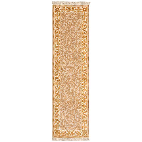 Vidal Tapis de couloir en laine 300x81 brun Darya