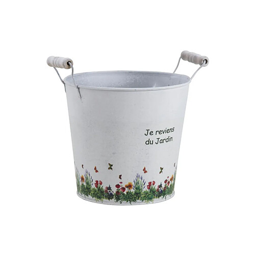 Aubry Gaspard Cache pot zinc Je reviens du jardin.