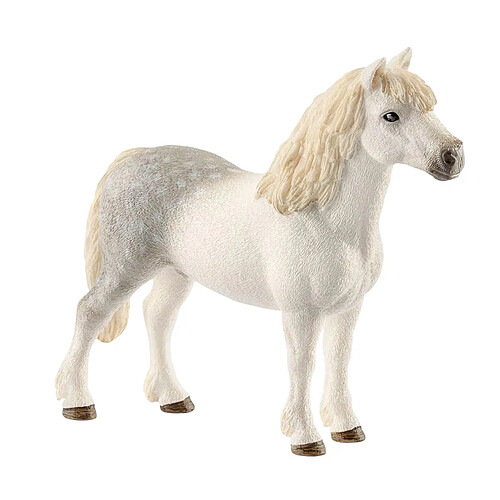 Schleich Étalon Poney Gallois dans une Posture détendue et un Regard Doux Multicolore