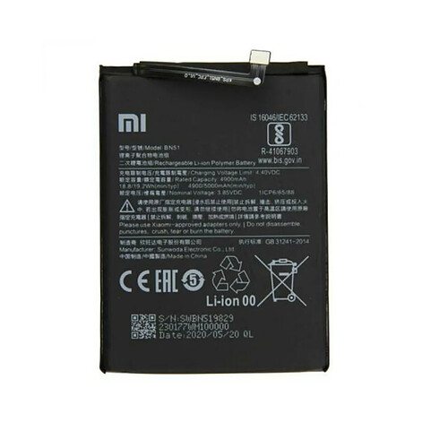 Batteria Pila Originale Xiaomi BN52 Redmi Note 9 Pro M2003J6B2G