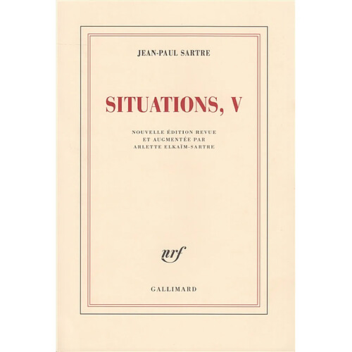 Situations. Vol. 5. Mars 1954-avril 1958 · Occasion