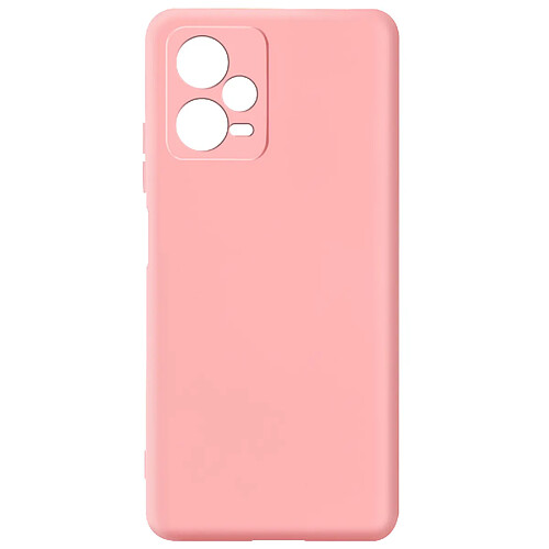 Avizar Coque pour Xiaomi Redmi Note 12 5G Semi-rigide Soft-touch Fast Cover Rose