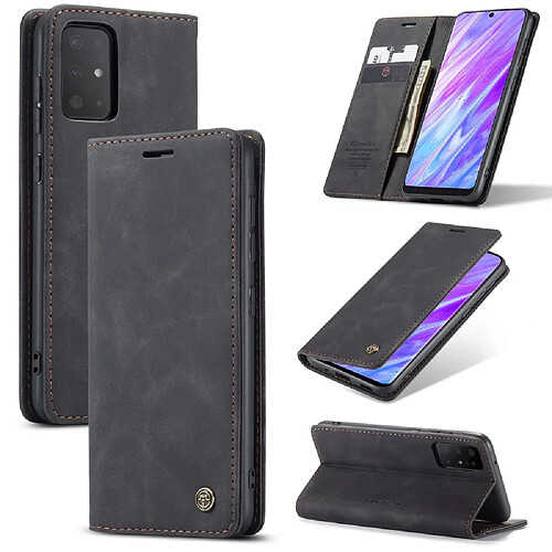 Caseme Etui en PU entreprise auto-absorbée avec support noir pour votre Samsung Galaxy S20 Plus/S11