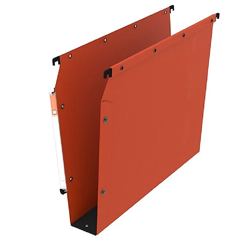 Dossier suspendu kraft pression L'Oblique AZ fond 5 cm pour armoire 24 x 32 cm - orange - Lot de 25