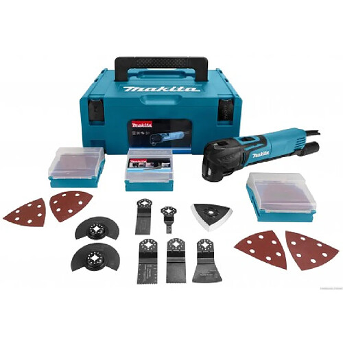 Découpeurponceur multifonctions 320 W Makita TM3010CX3J coffret MAKPAC 2