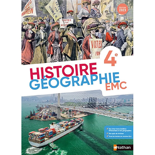 Histoire géographie, EMC, 4e : 2023