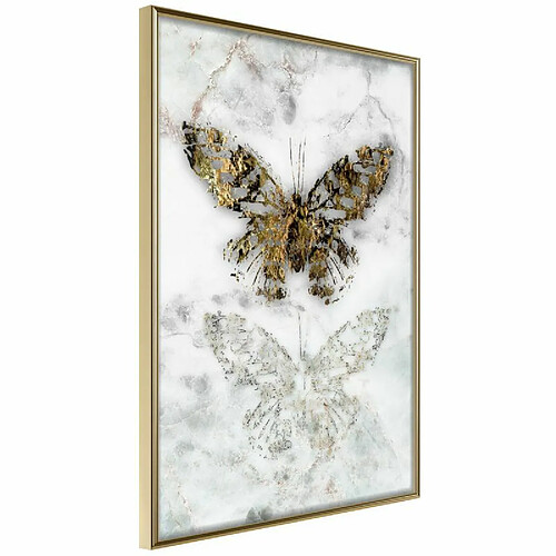 Paris Prix Affiche Murale Encadrée Butterfly Fossils 20 x 30 cm Or